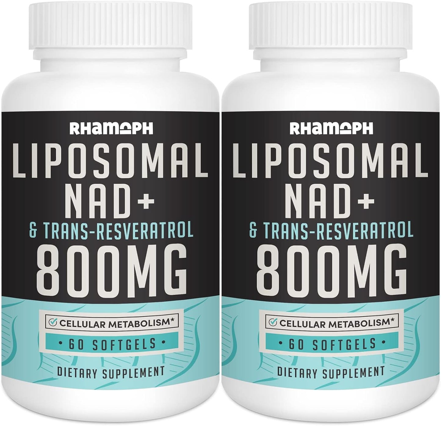 Liposomal NAD+ 800 mg with Trans-Resveratrol for Healthy Aging