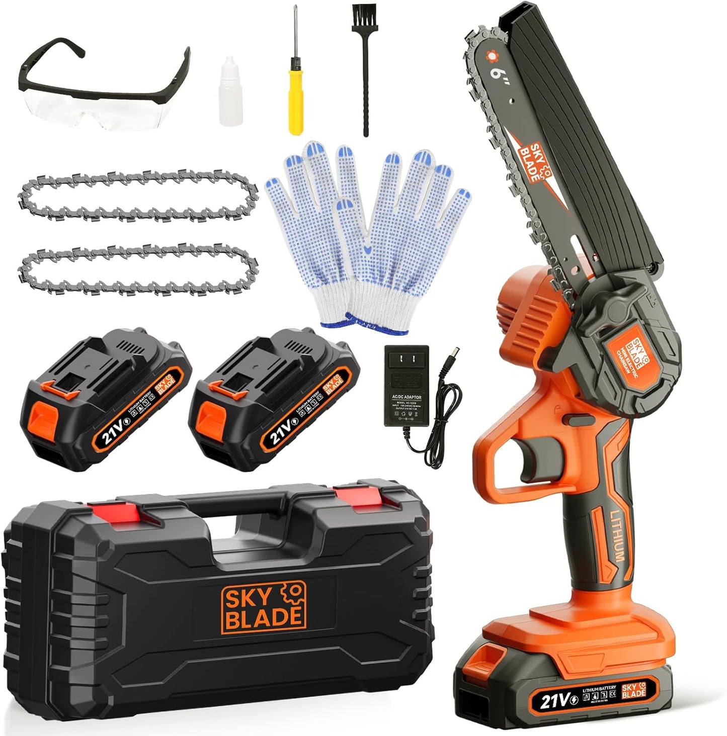 6 Inch Mini Chainsaw Cordless for Wood Cutting and Trimming