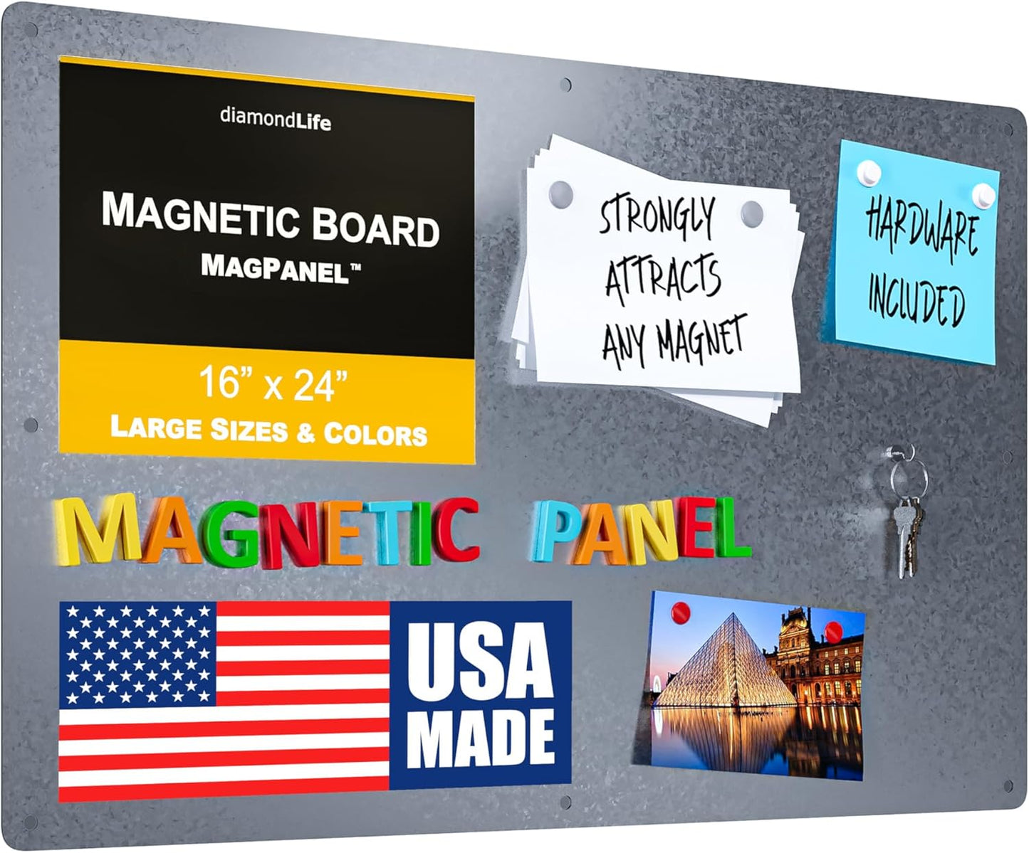 Magnetic Board for Home Office Classroom - 16x24 DLDIRECT