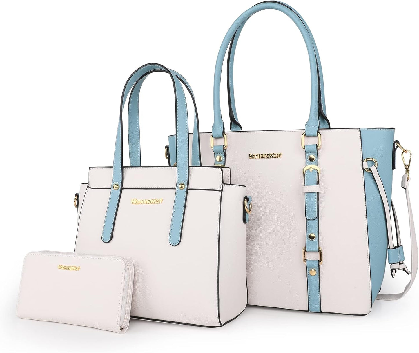 Montana West 3PCS Purses for Women Tote Bag and Wallet Set