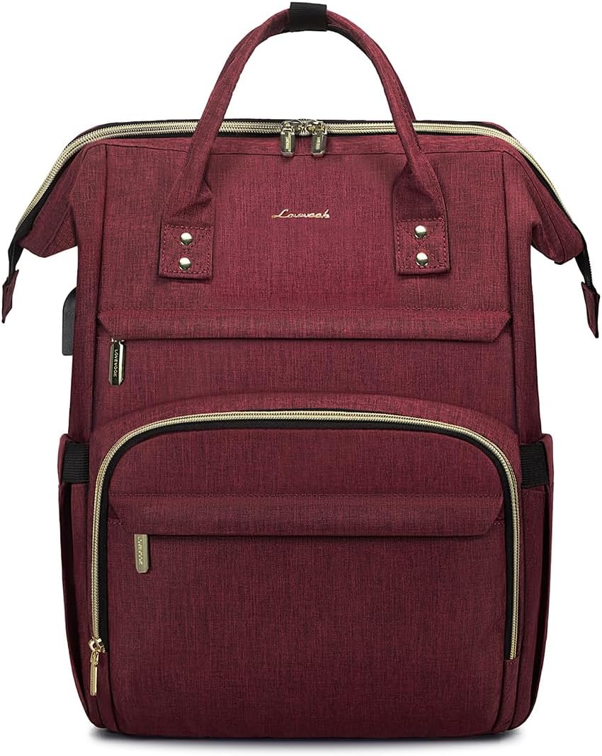 LOVEVOOK Laptop Backpack for Women with USB Port and Large Capacity