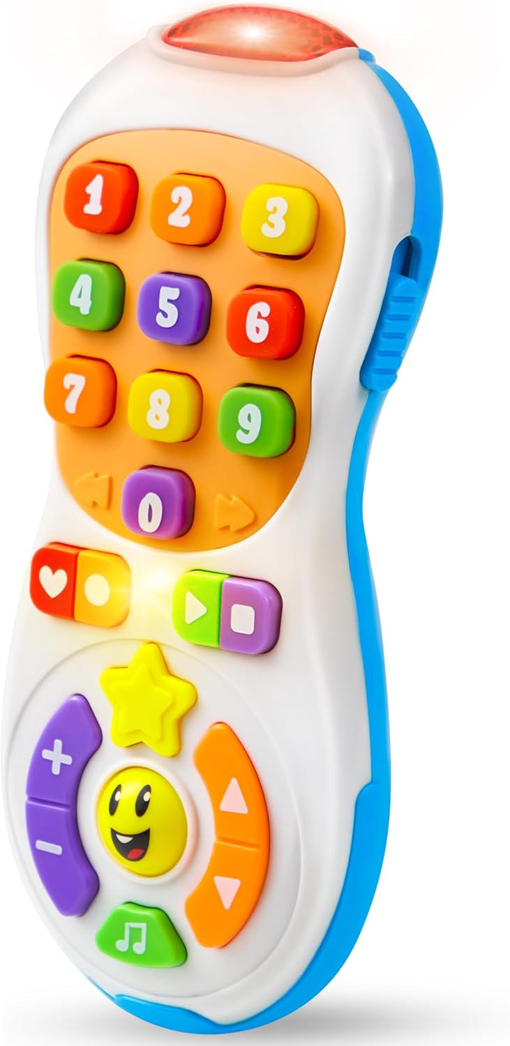 JOYIN Baby TV Remote Toy - 40+ Music & Learning Phrases