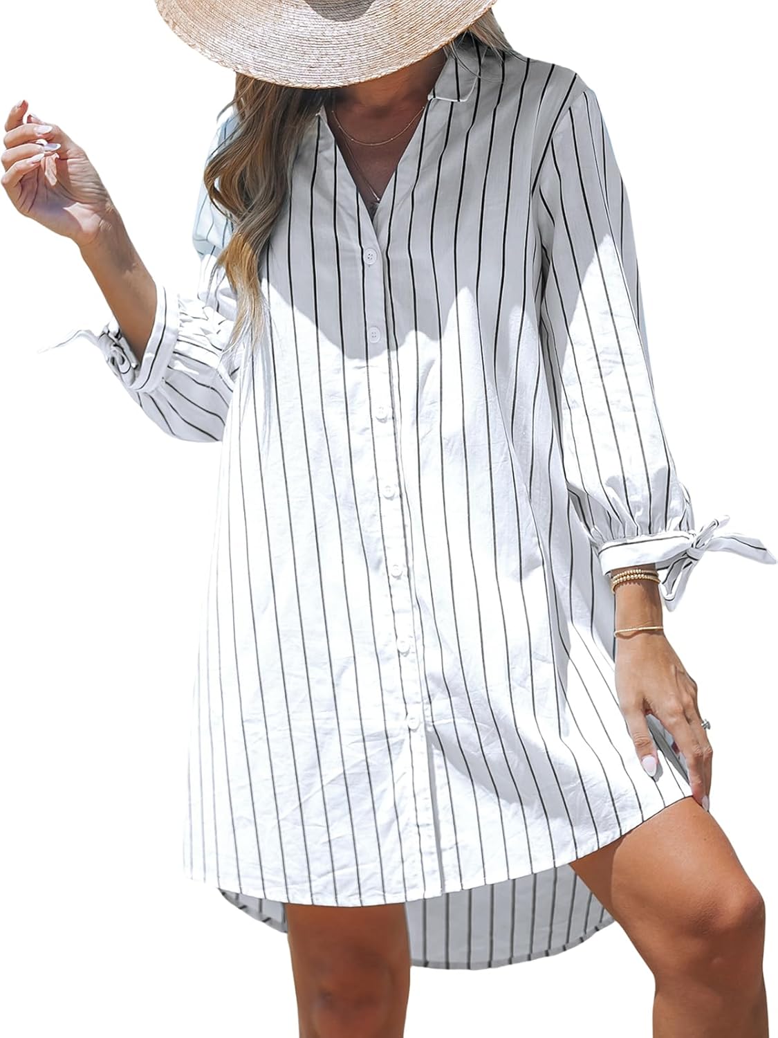 CUPSHE Women Mini Summer Dress Cover Up for Beach Vacations