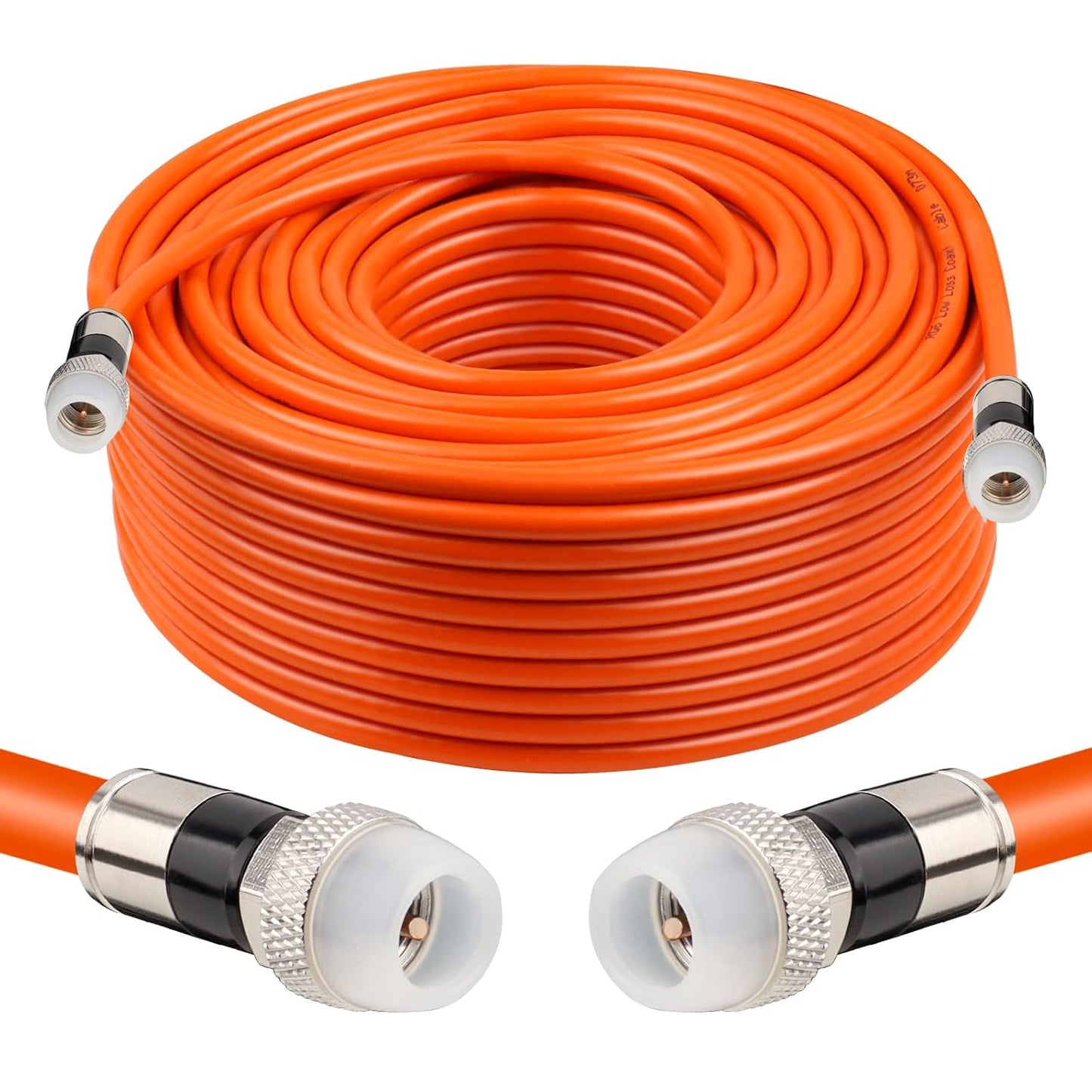 100FT RG6 Coaxial Cable for Digital TV and High-Speed Internet