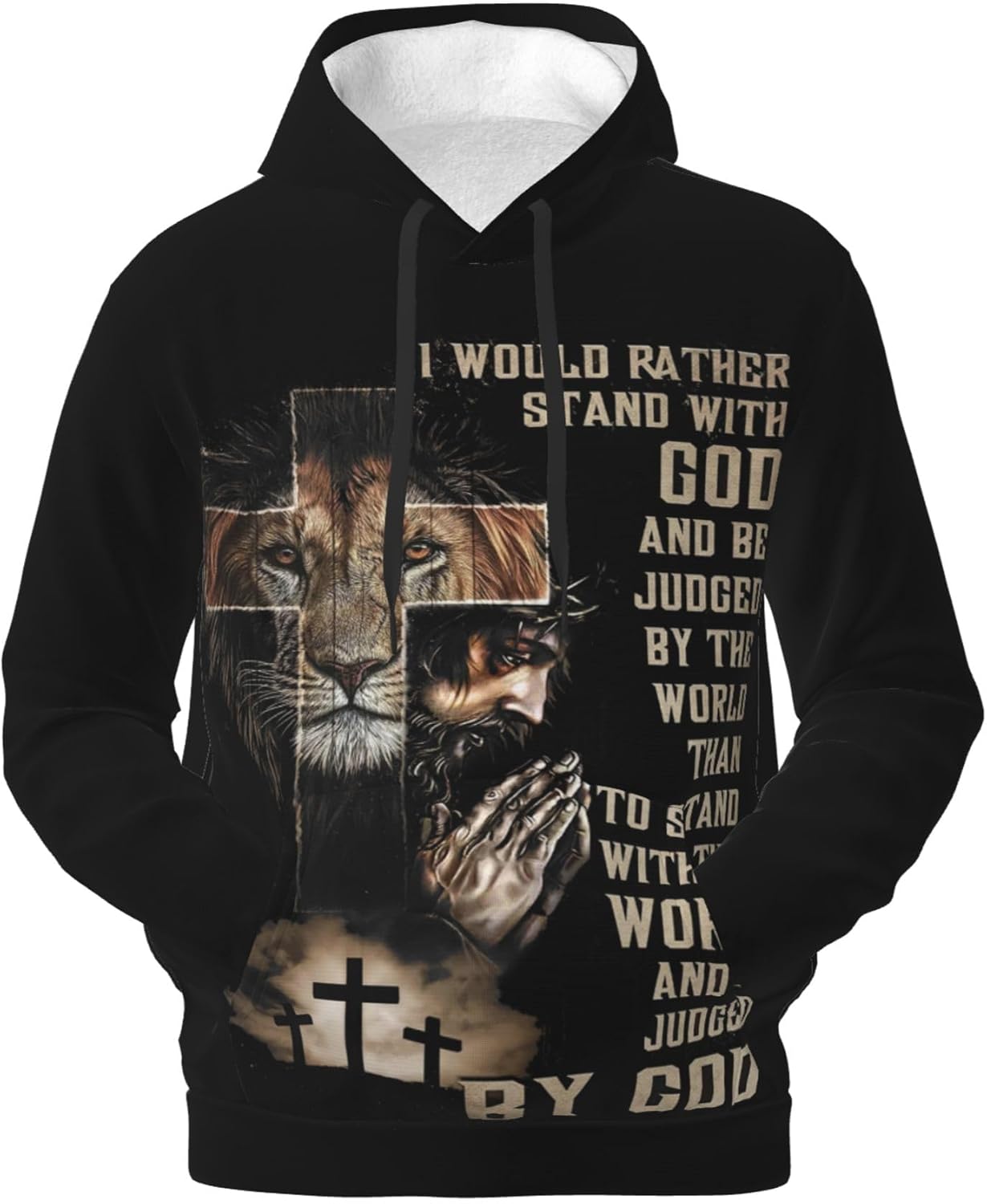 Novelty 3D Print Hoodie with Big Pockets