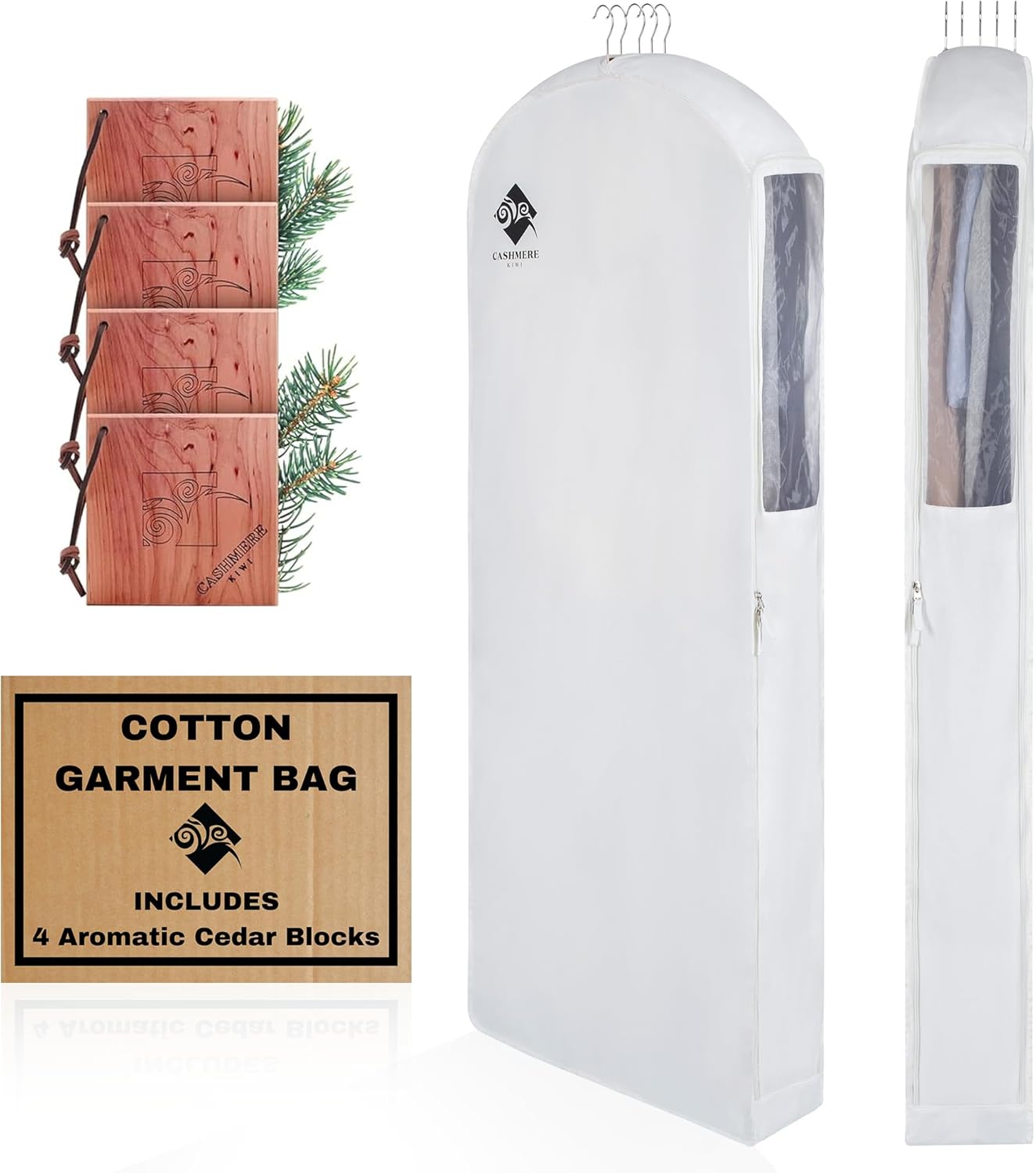 Premium 60 Cotton Garment Bag for Clothes Storage and Protection