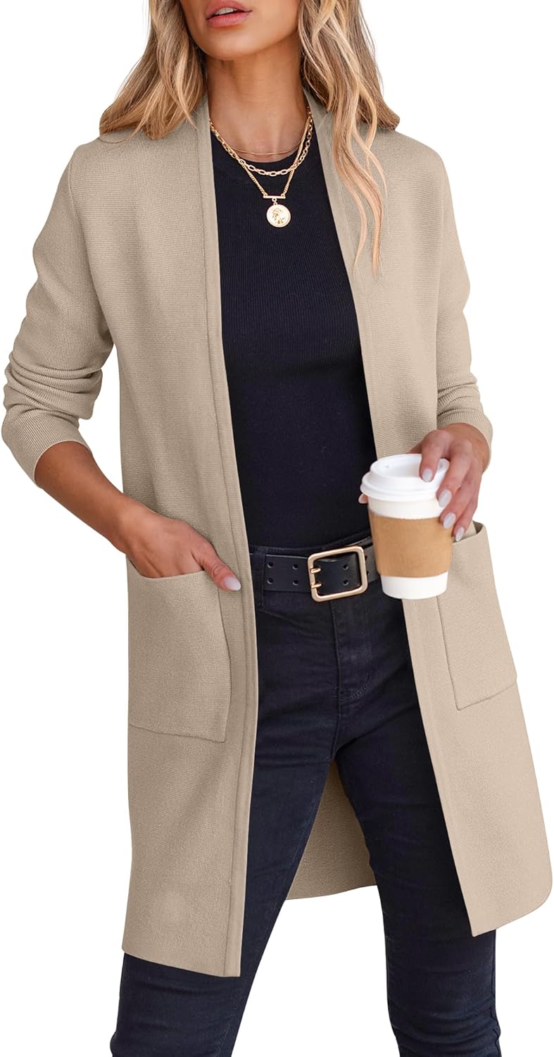 ANRABESS Cardigan Sweater for Women - Casual Fall Fashion