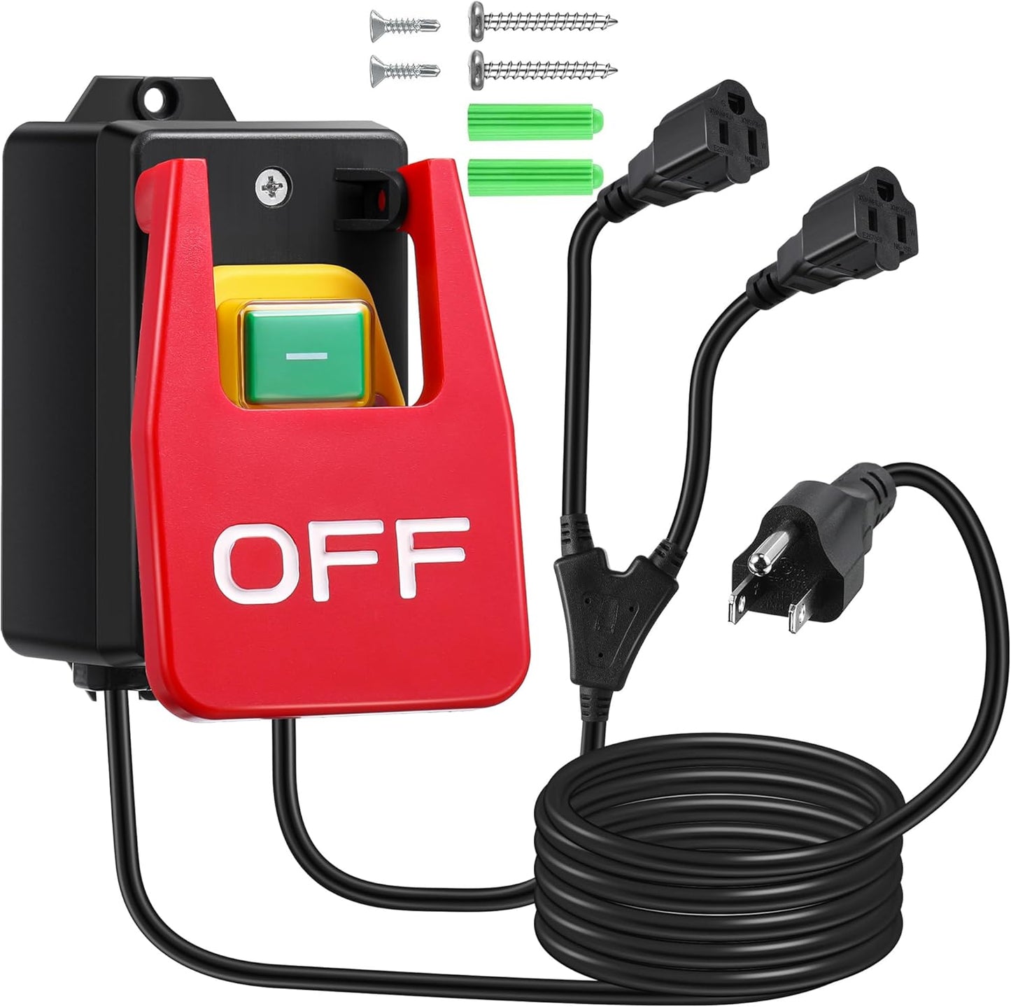 Dreyoo 120V Router Table Switch with Large Stop Paddle for Safety