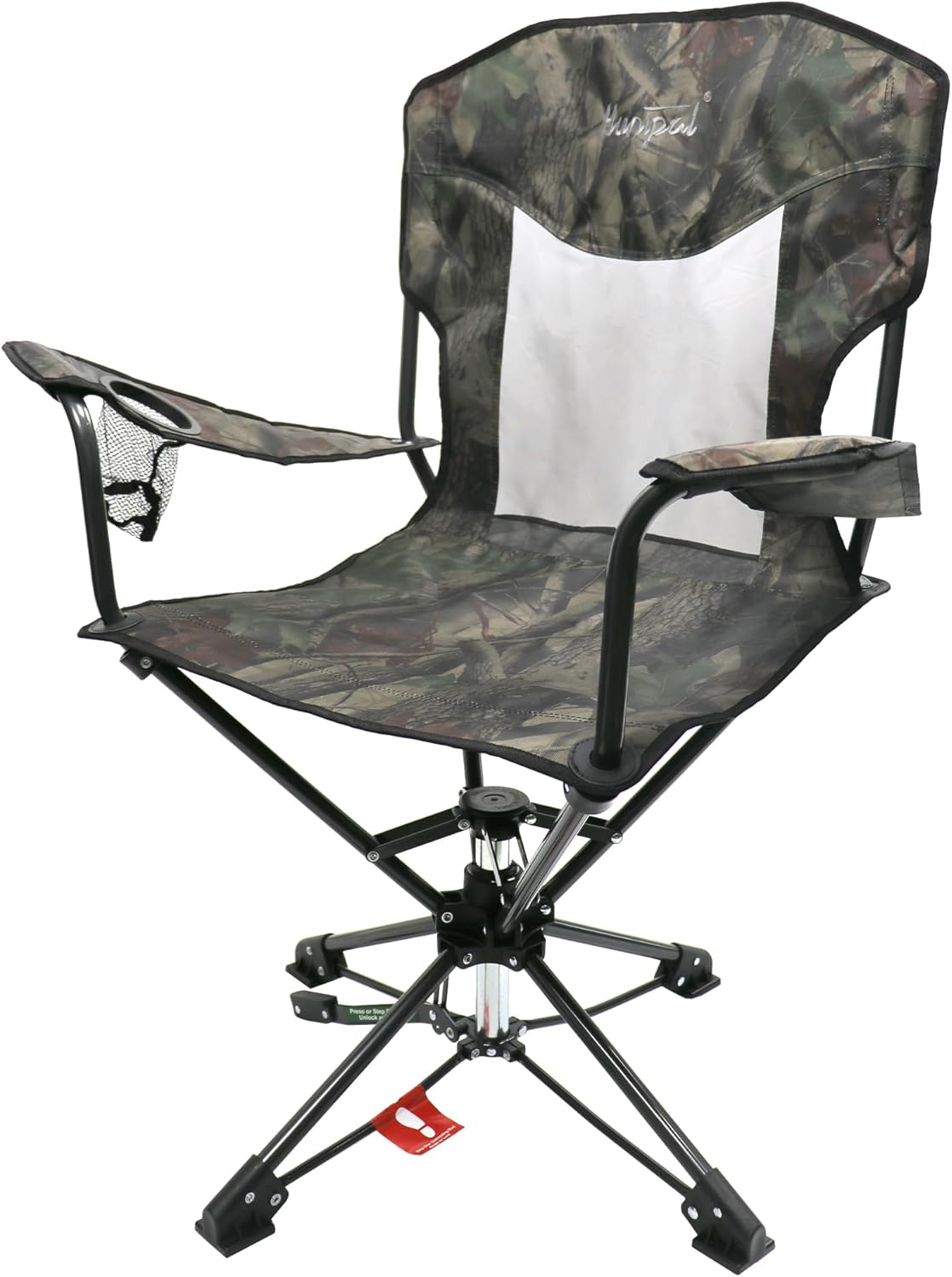 HUNTPAL Swivel Hunting Seat: 360 Rotation, Foldable Frame, Armrests