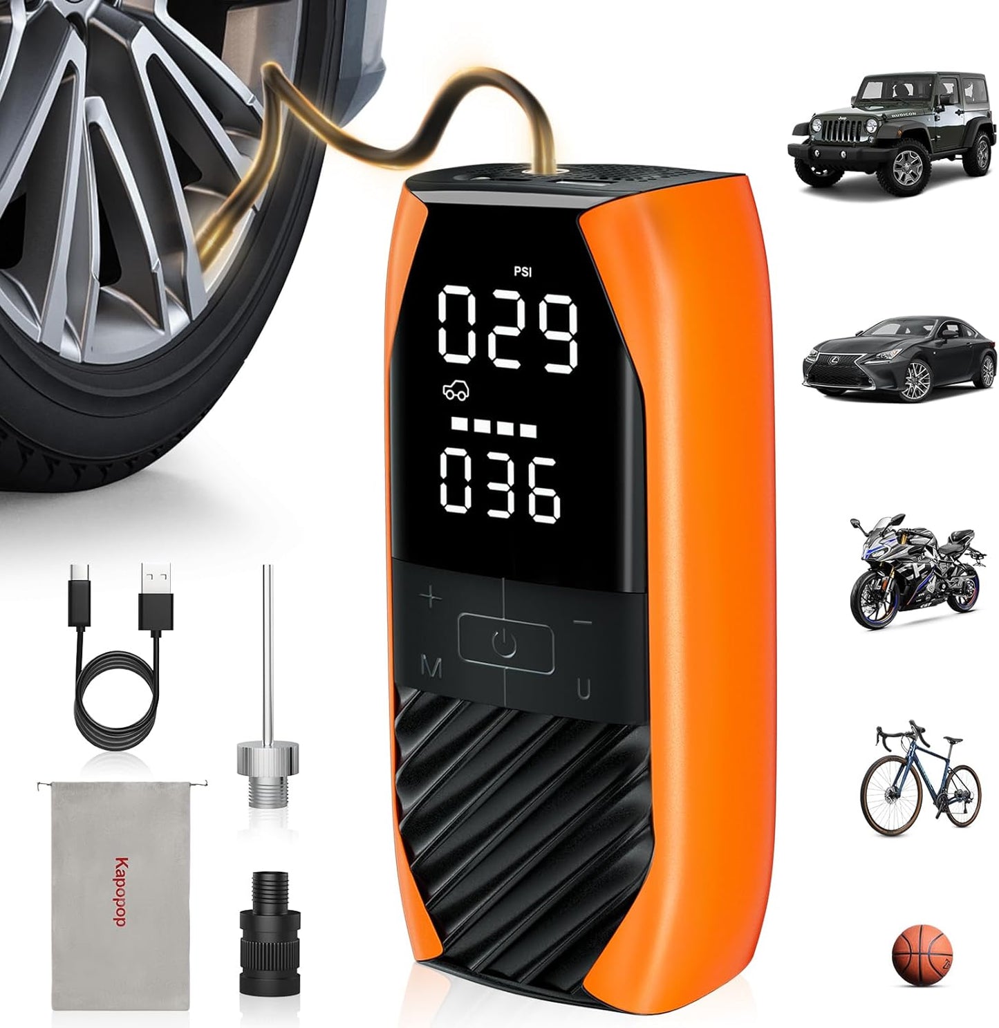 Speedy Wireless Tire Inflator - Kapopop