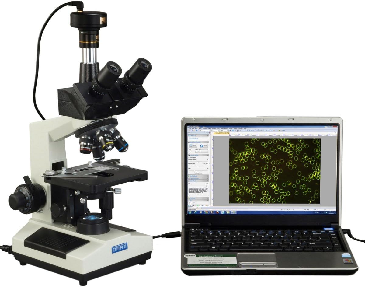 OMAX 40X-2000X Darkfield Trinocular Microscope with Camera