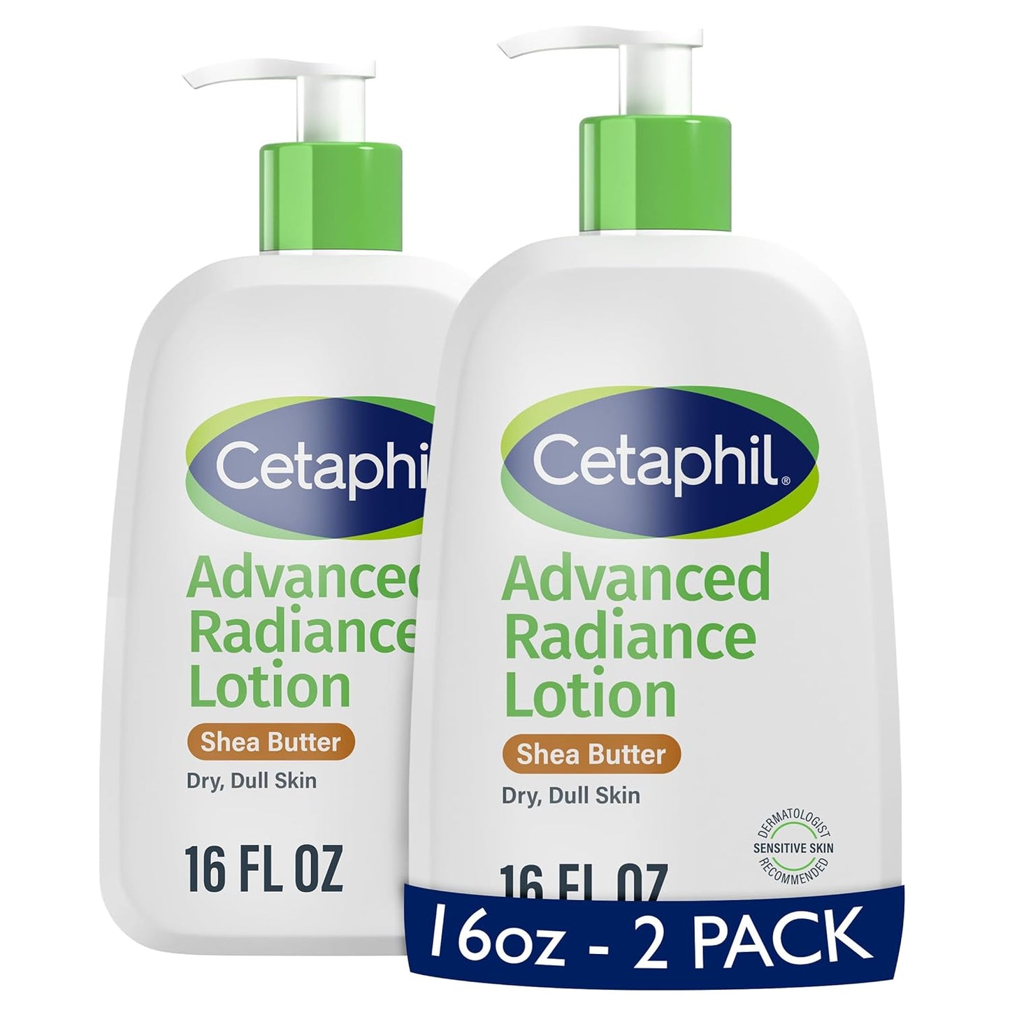 Cetaphil Body Lotion for Dry Sensitive Skin, 16 oz Pack of 2