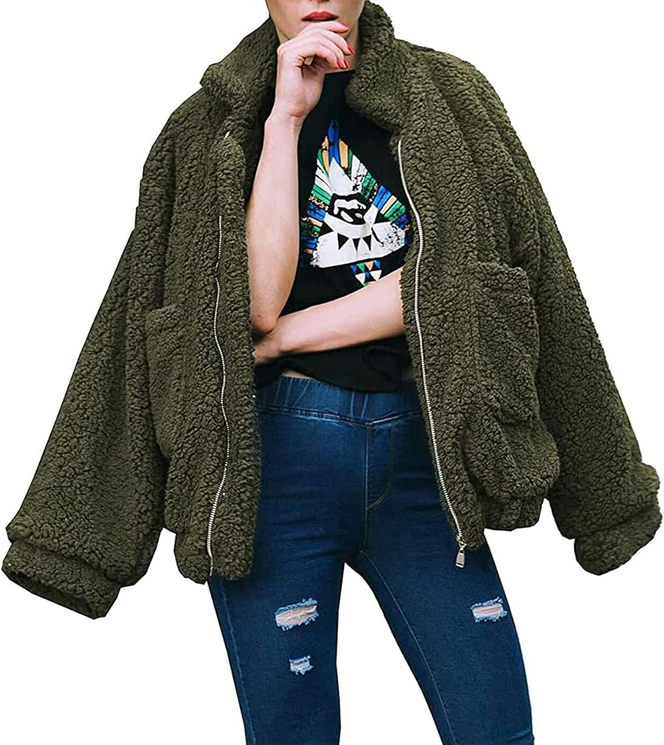 Trendy Women's Sherpa Fleece Winter Coats for Ultimate Warmth