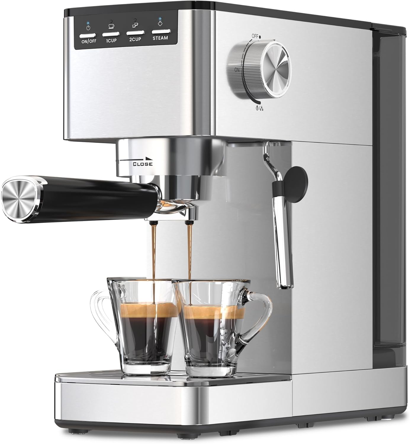 Kismile Espresso Machine 20 Bar - Perfect Foam & Flavor!