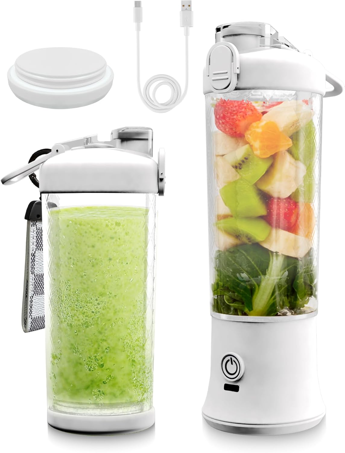 Blend Anywhere, Anytime!: Rechargeable 6-Blade Portable Blender