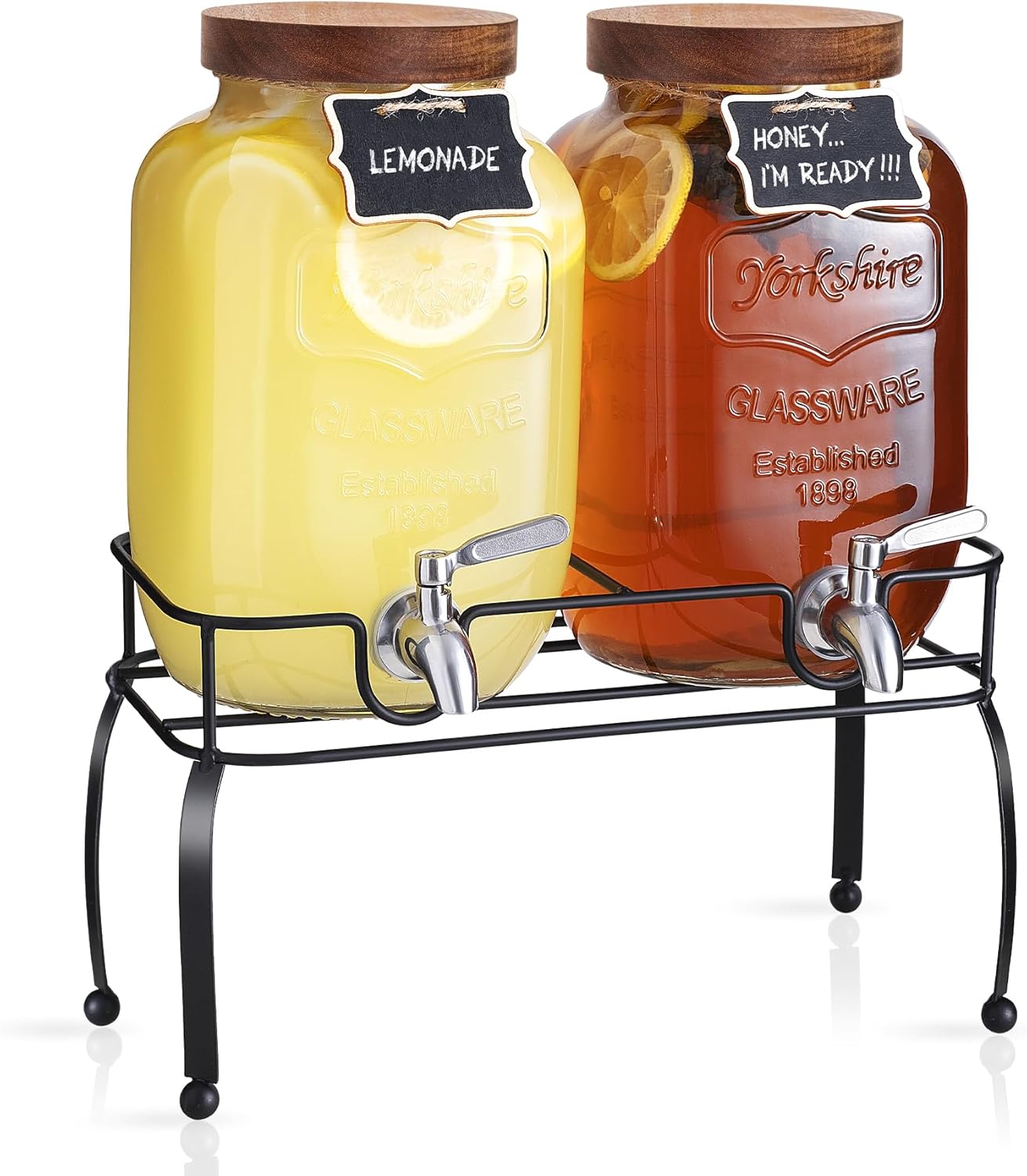 Versatile 1 Gallon Glass Drink Dispenser for Parties and Events