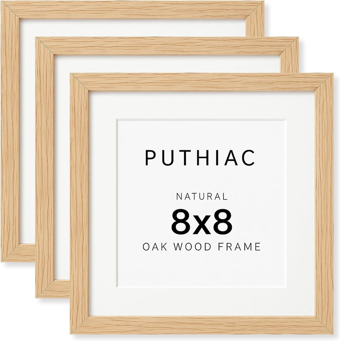 8x8 Oak Wood Picture Frame for Stunning Gallery Displays