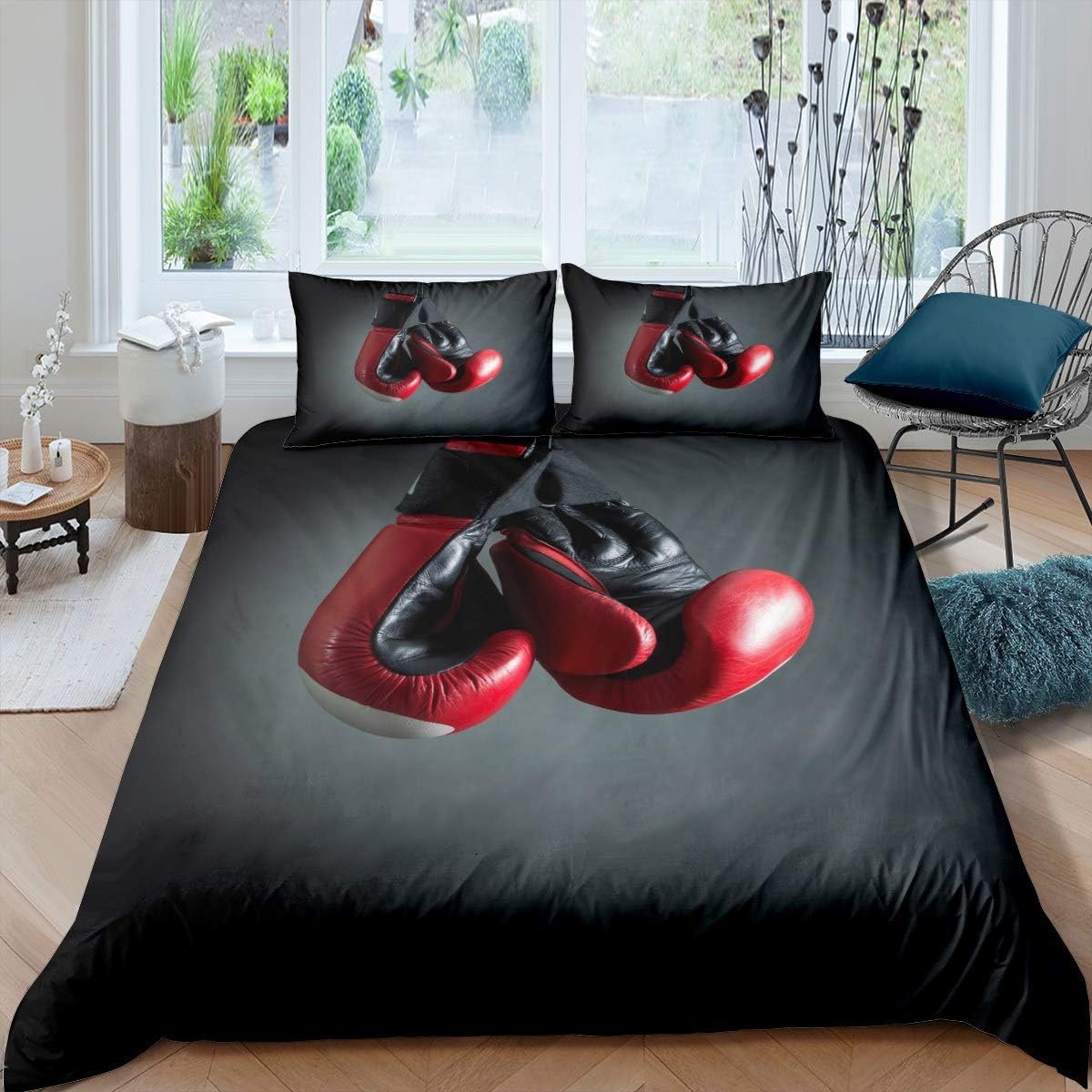 Boxing Gloves Duvet Set for Sports Fans