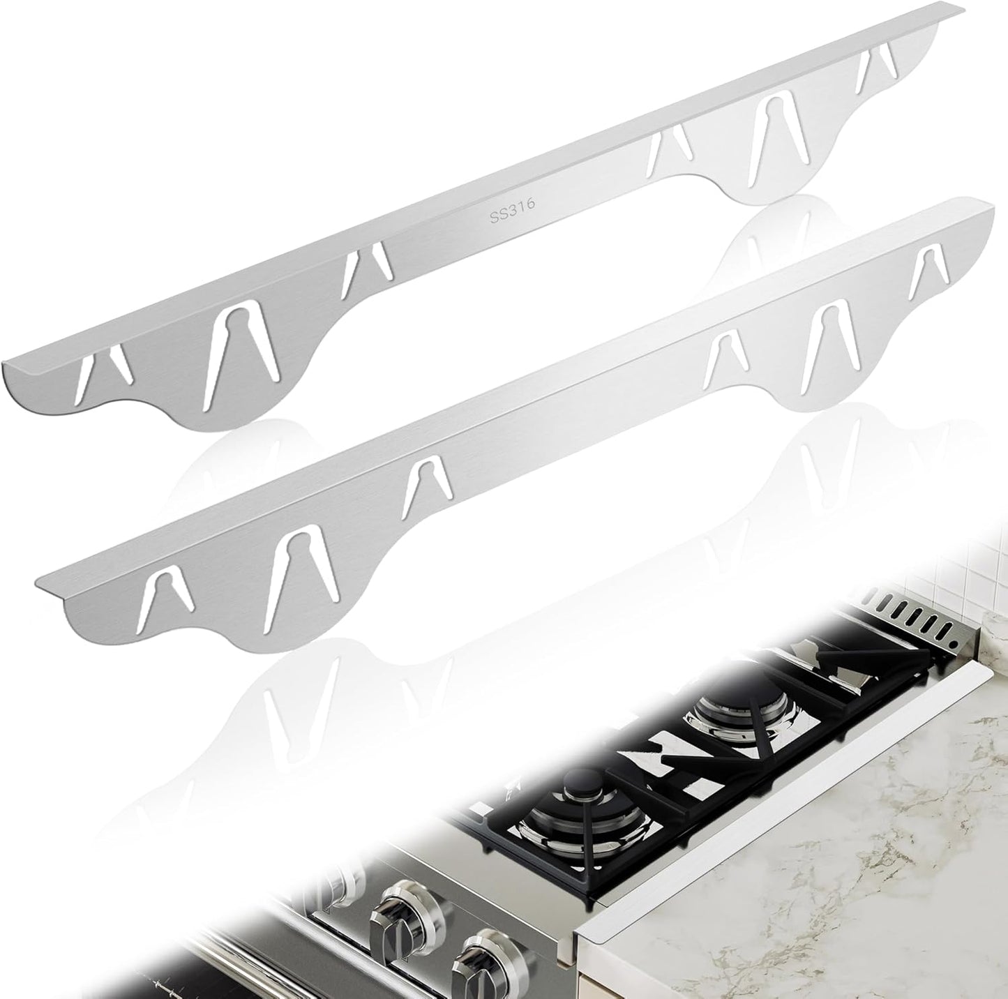 Stove Counter Gap Covers, 316 Stainless Steel Filler for Kitchen
