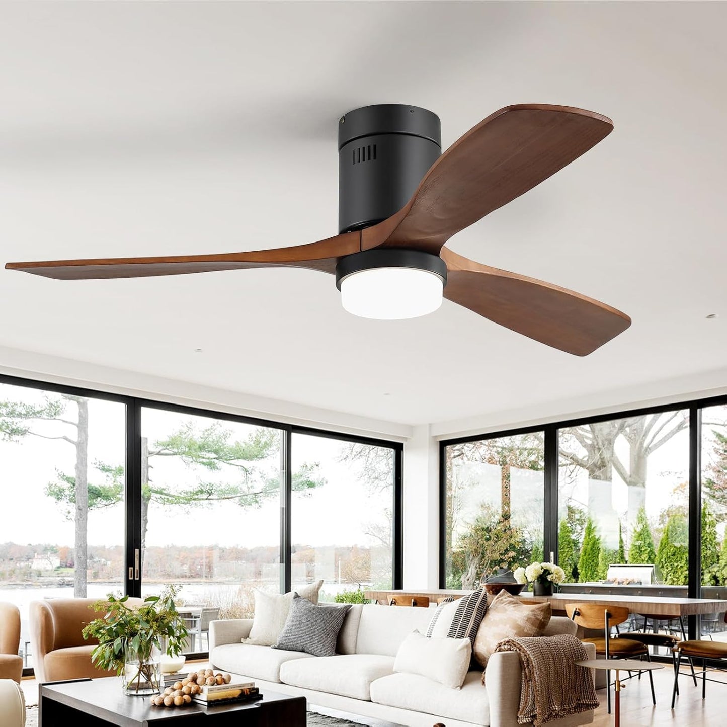 CACI Mall 52 Inch Ceiling Fan with Lights and Remote Control