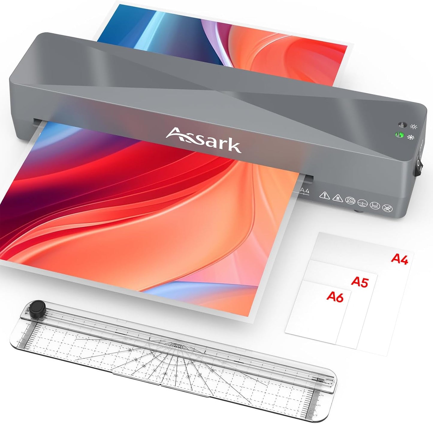 Assark 4-in-1 Laminator Kit - Fast, Quiet, Never Jams