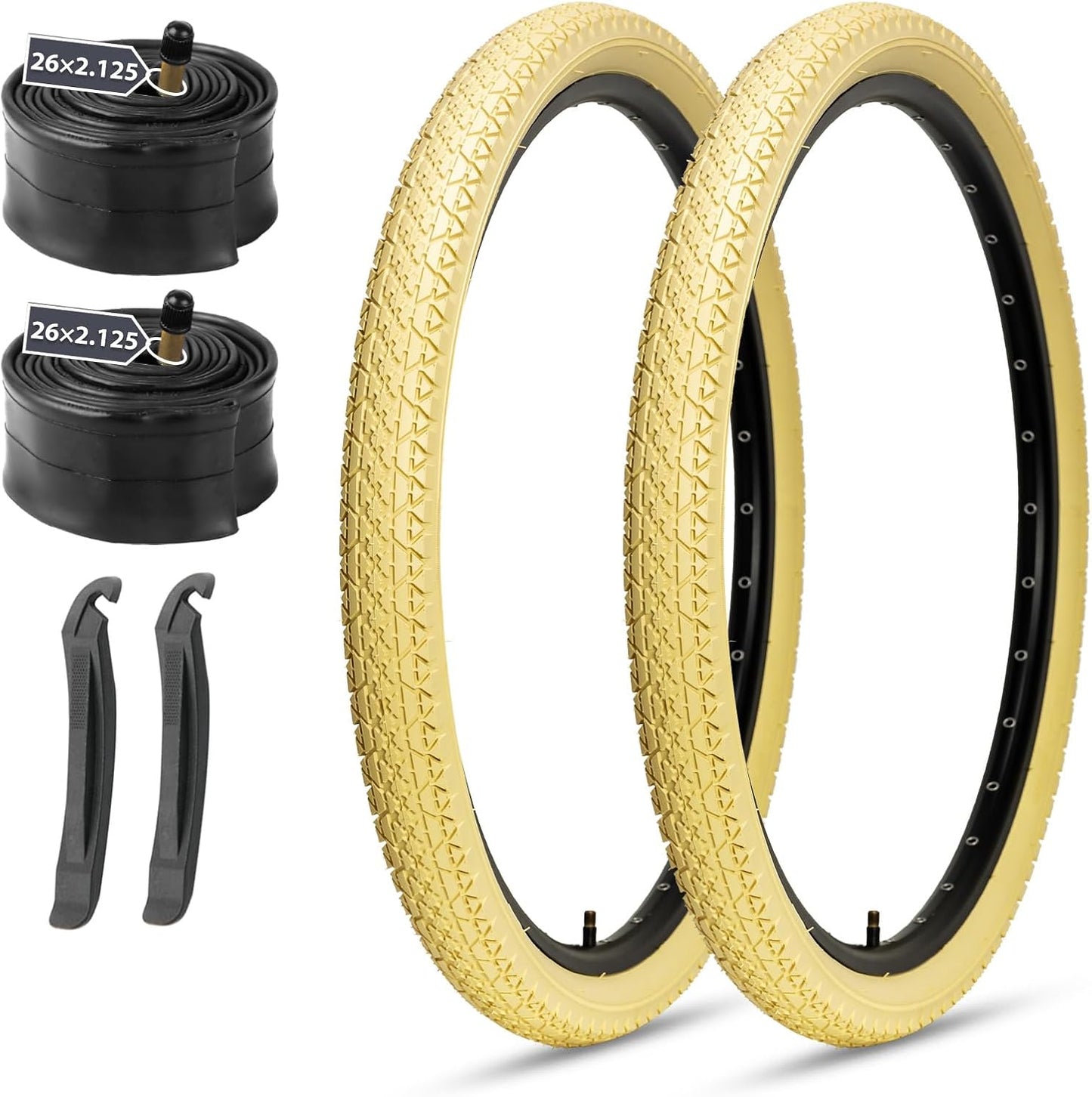26x2.125 Cruiser Bike Tires for Beach and Urban Commuting