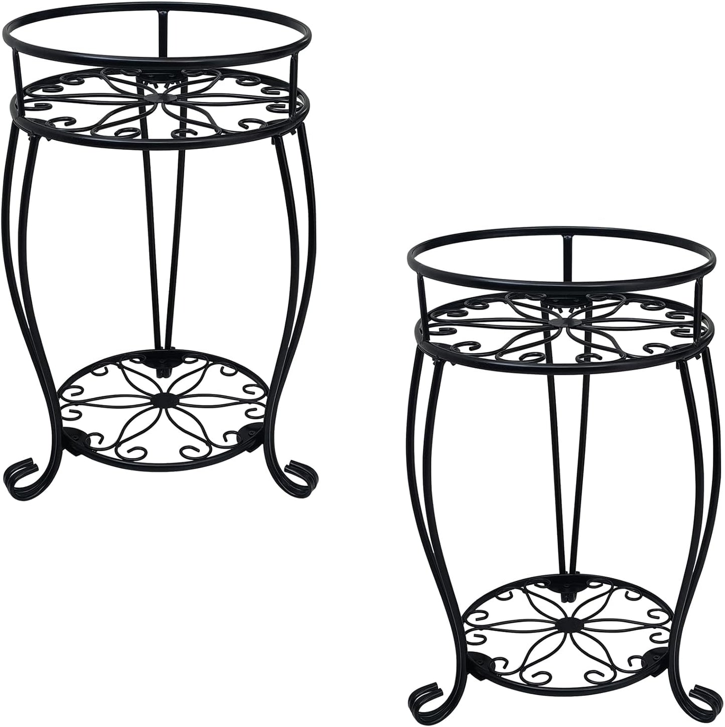 Stylish 2-Tier Plant Stand for Indoor and Outdoor Use
