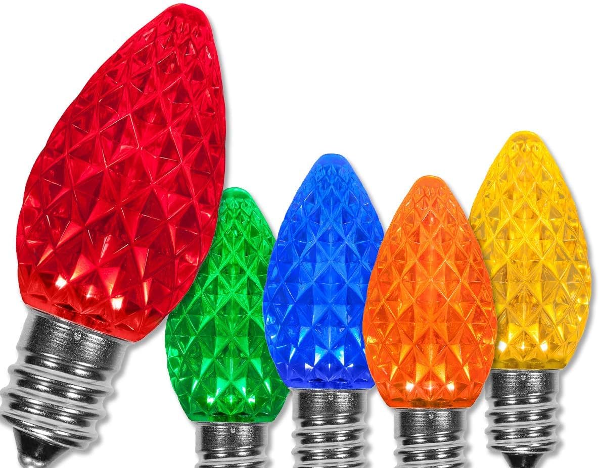 OptiCore C7 LED Bulbs - 25 Pack Heavy Duty Outdoor Lights