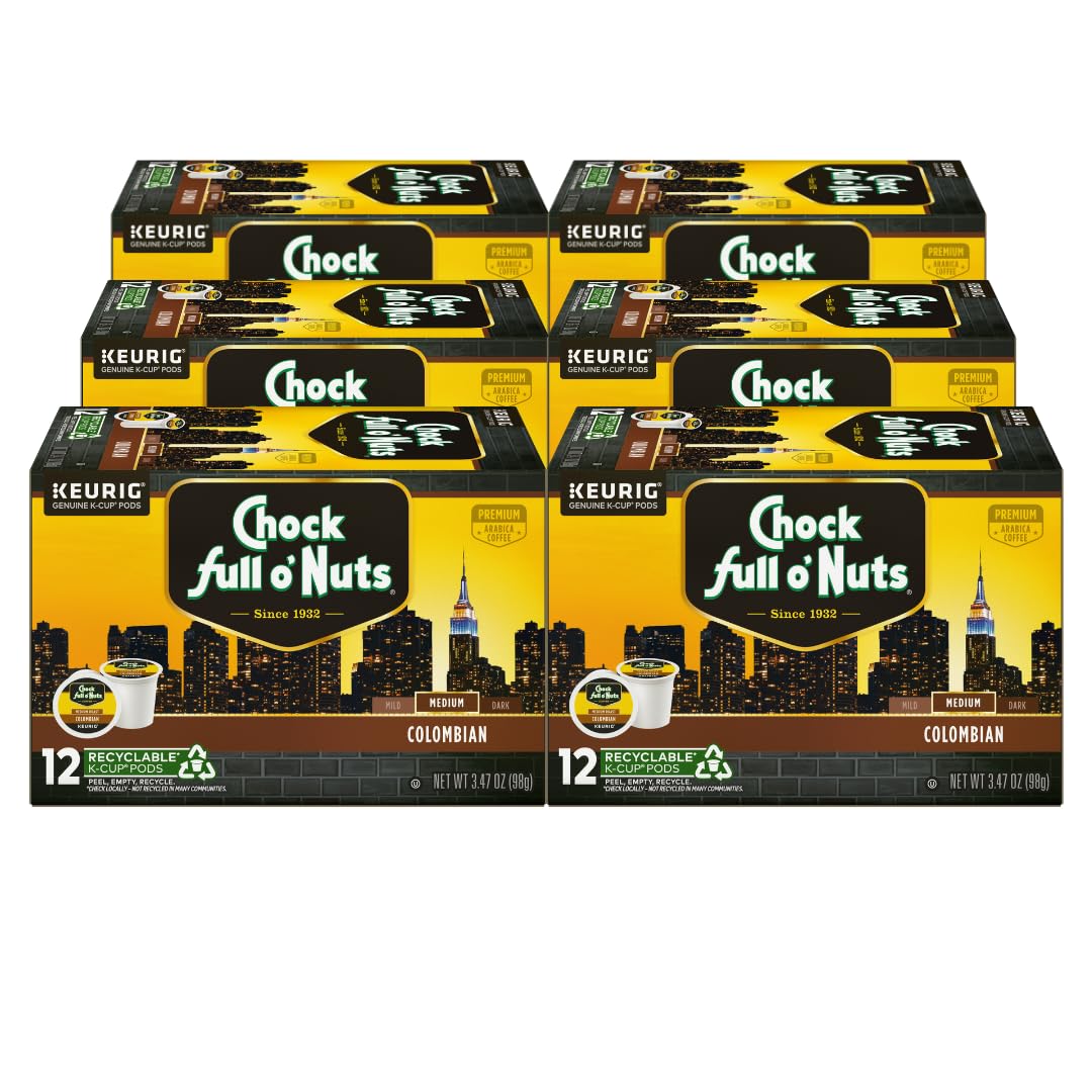 Chock Full o'Nuts Colombian Coffee Pods for Perfect Brews