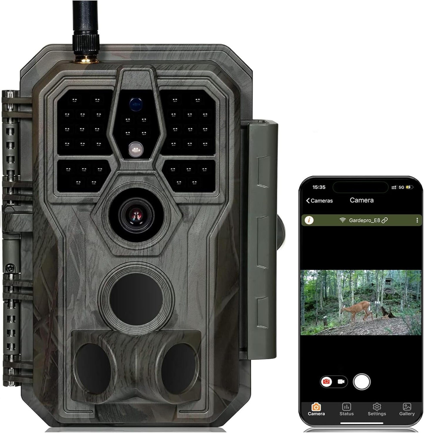 GardePro E8 WiFi Trail Camera: Ultra-Fast 0.1s Trigger Speed