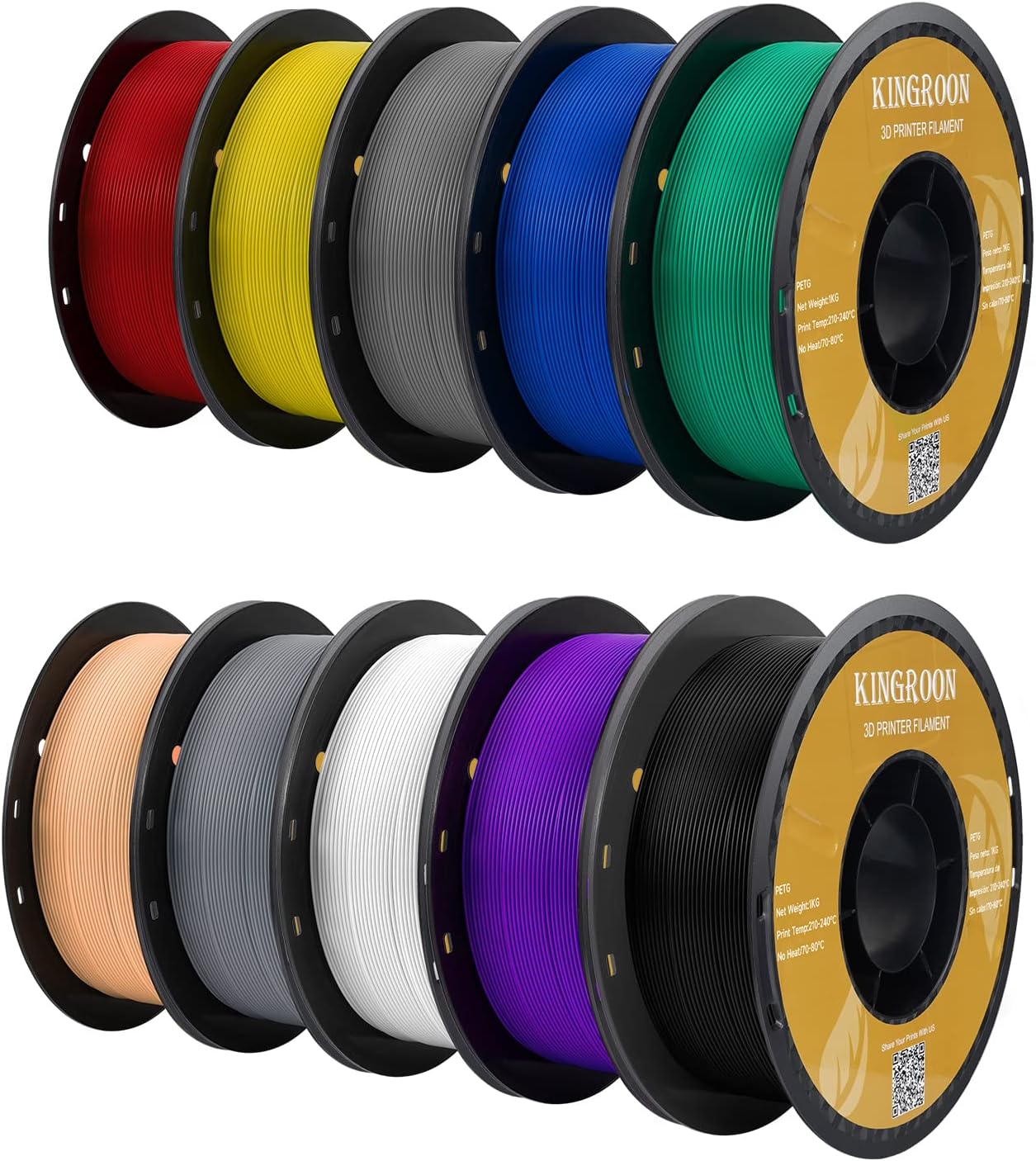 Kingroon PETG 3D Printer Filament: Exceptional Quality & Versatility