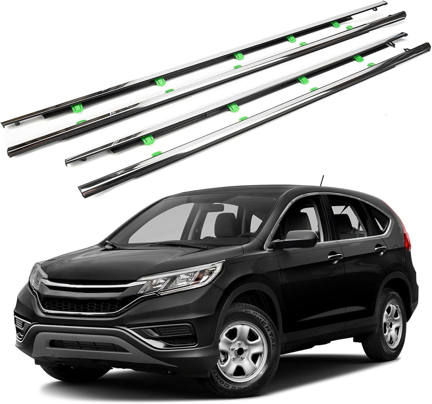 Door Window Trim Seal Weather Stripping Kit for Honda CRV 2012-2016