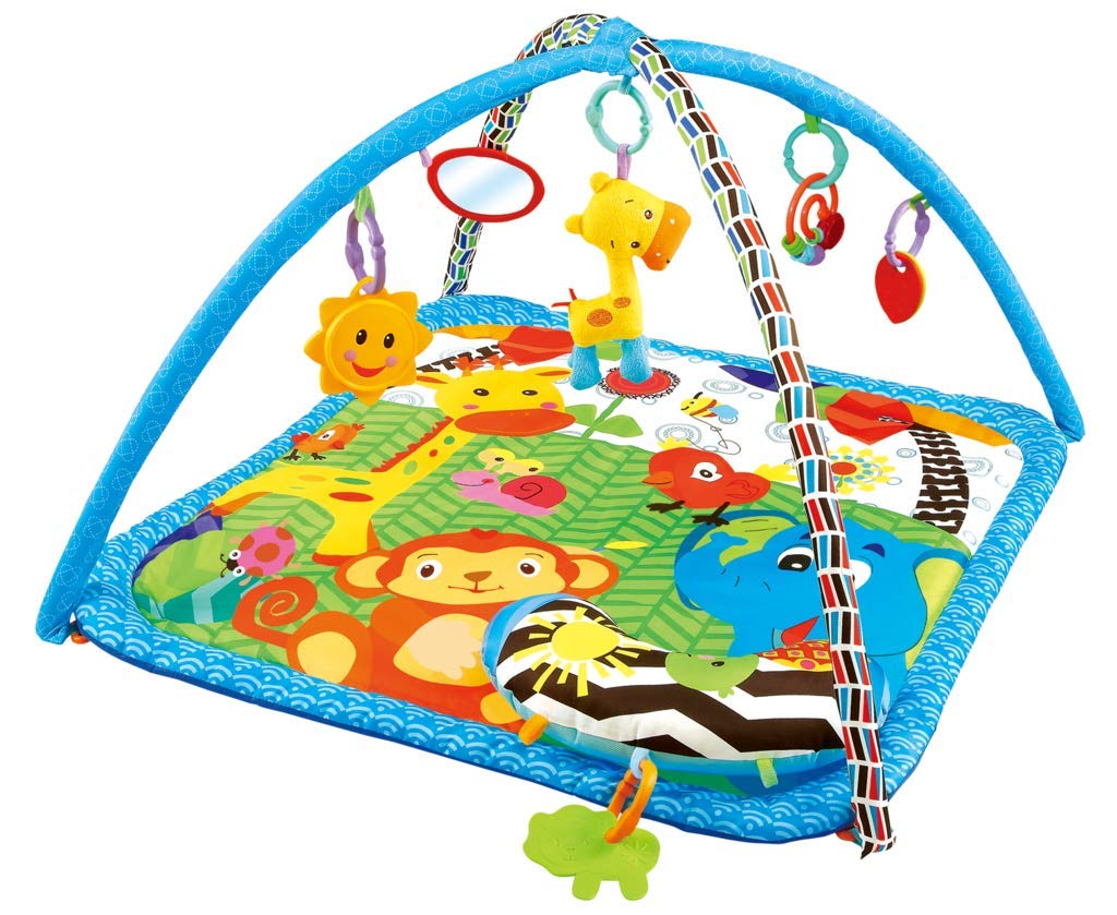 Colorful Baby Gyms Play Mats with Engaging Animal Toys