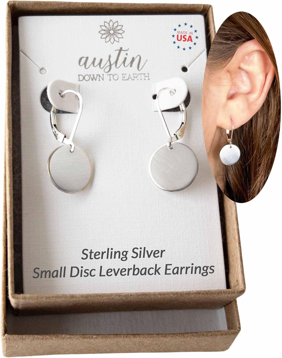 Trendy Leverback Earrings for Women in Gold or Silver Finish