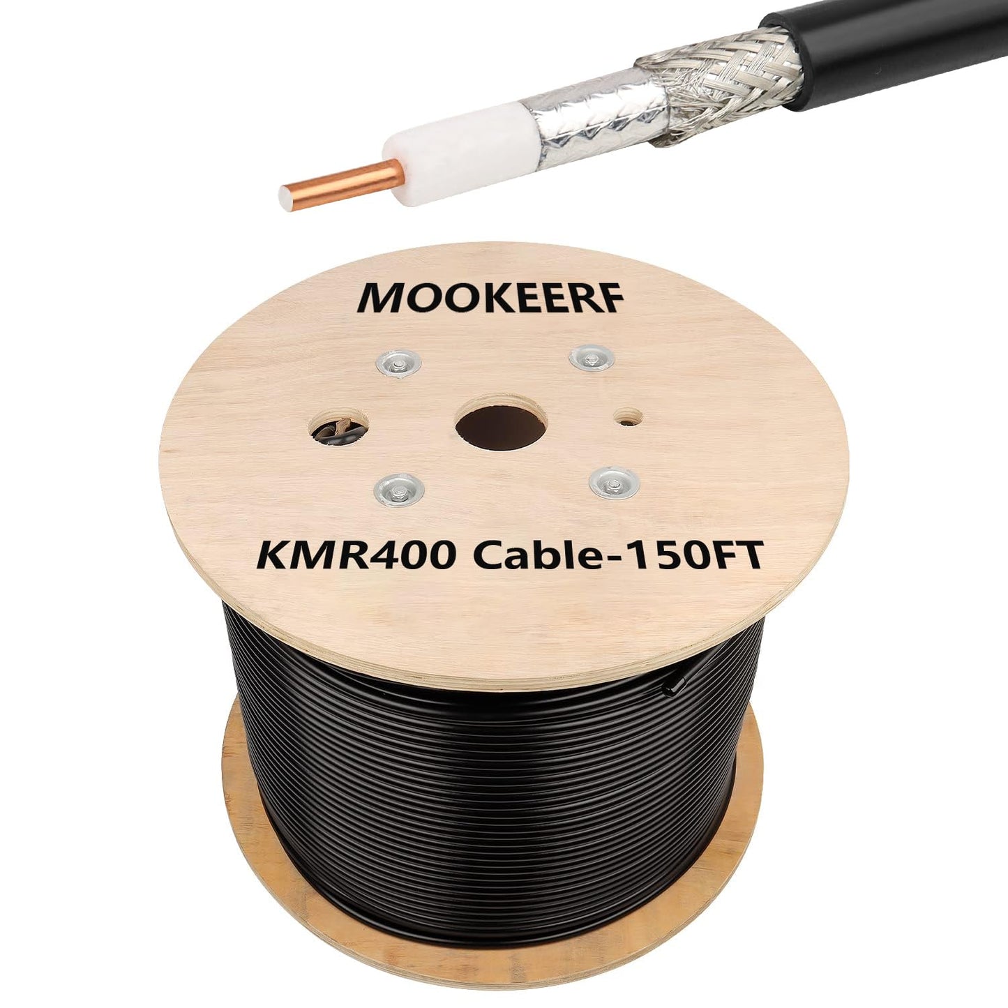 KMR400 Coaxial Cable 150ft for Low Loss Signal Transfer