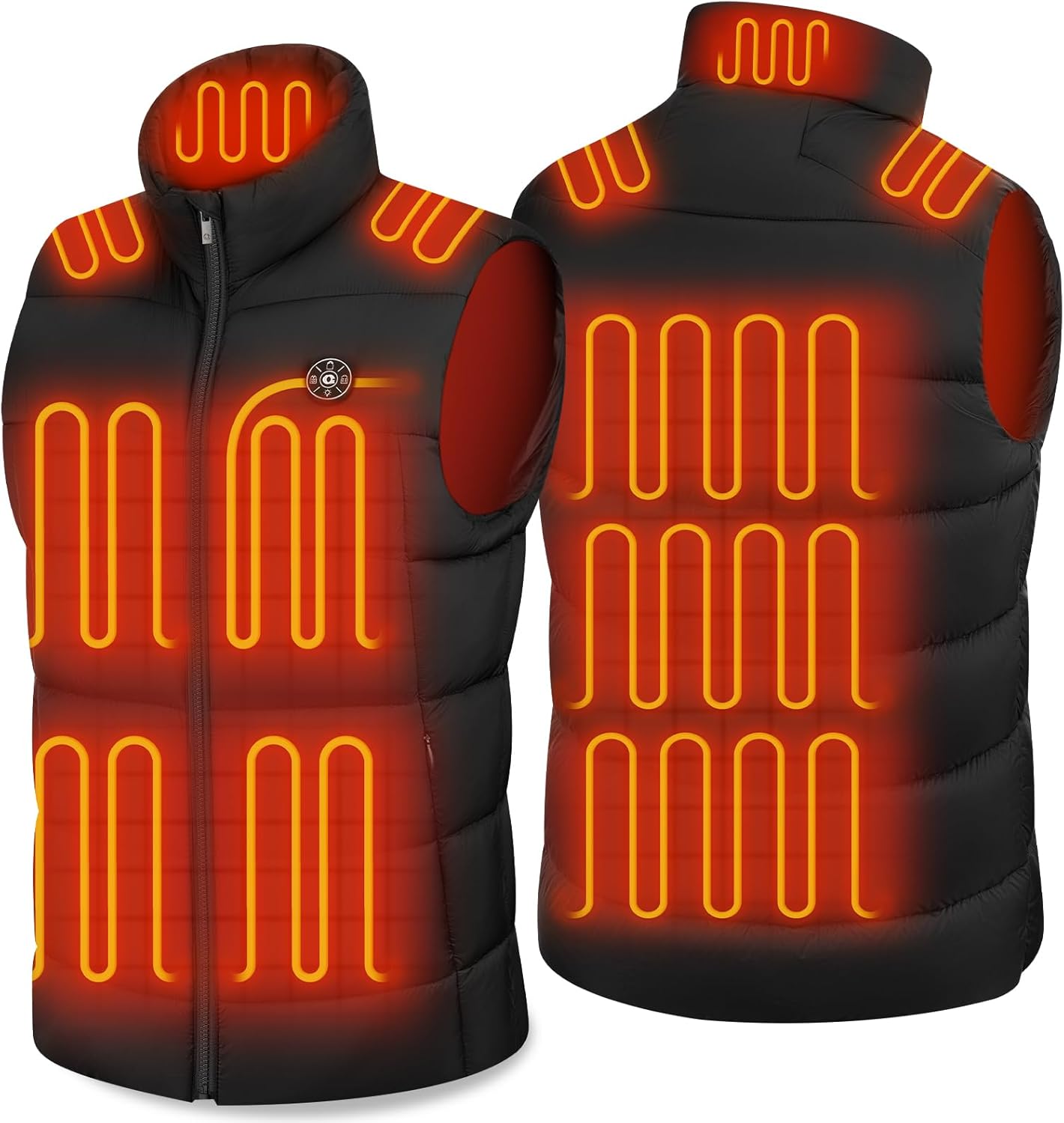 Heated Vest for Men with 15 Heating Zones and Battery Pack