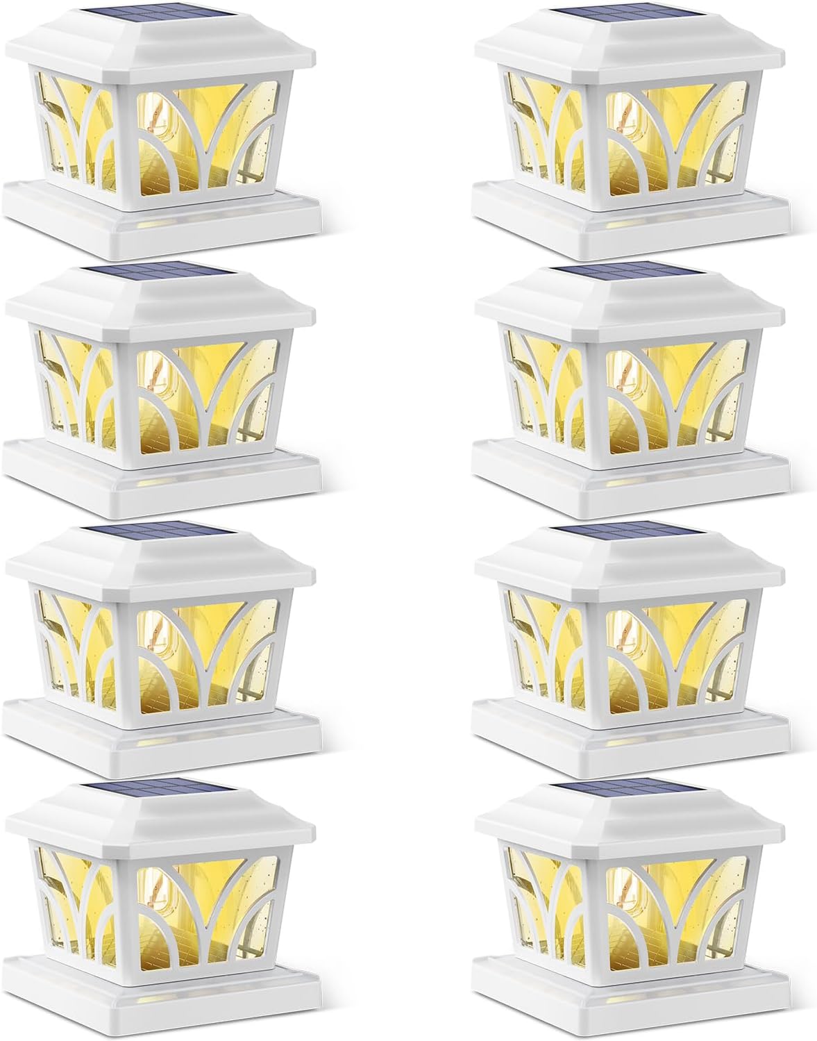 SIEDiNLAR Solar Post Cap Lights for Outdoor Deck and Fence