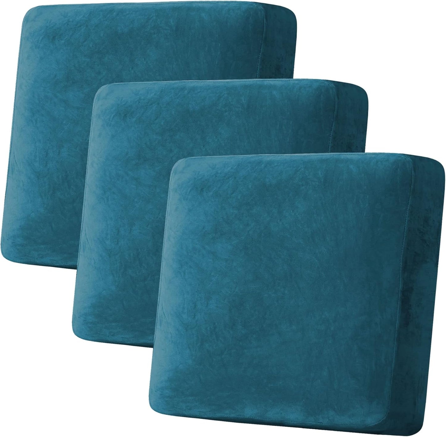 H.VERSAILTEX Velvet Stretch Couch Cushion Cover for Sofa