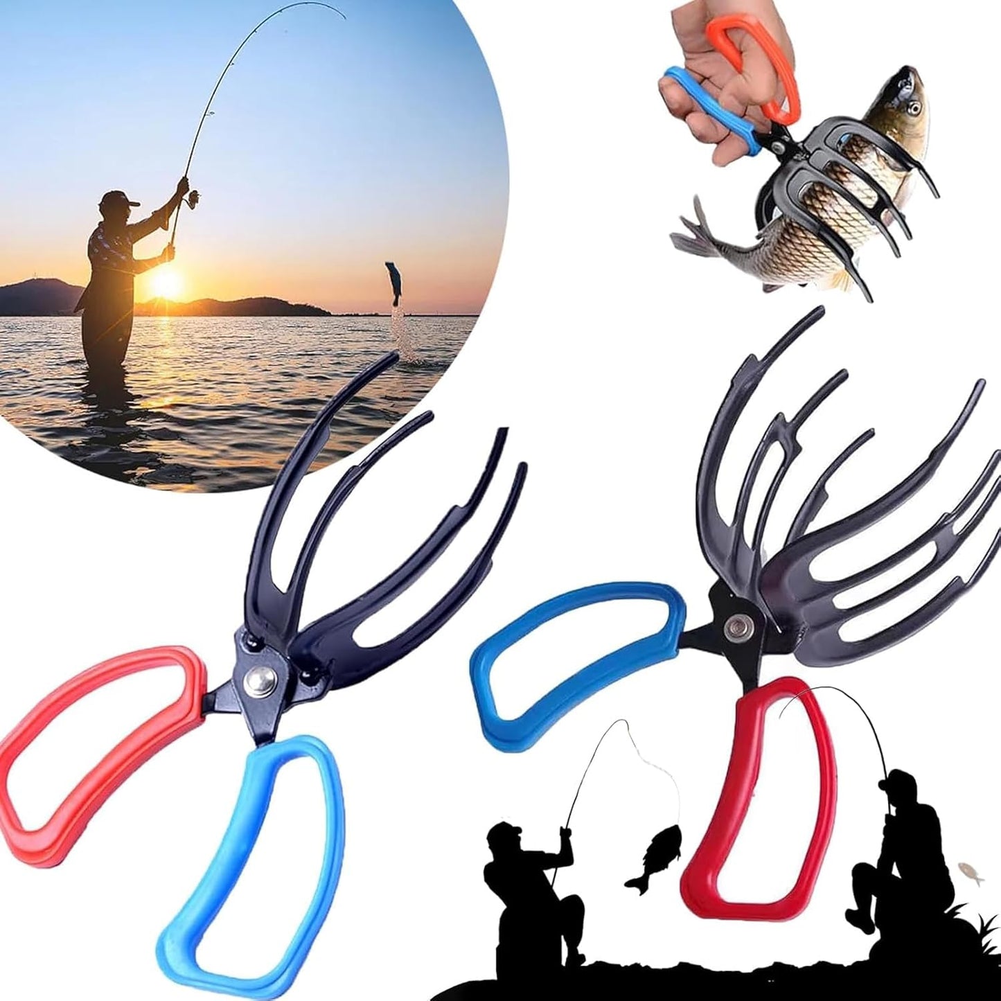 Metal Fish Gripper Set - Secure Fish Control