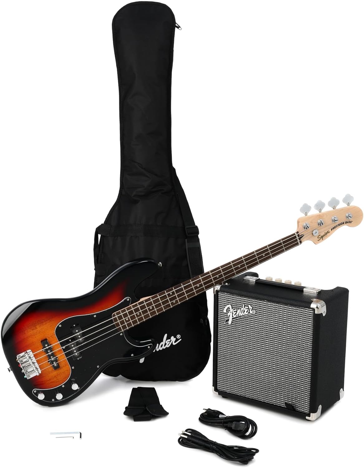 Fender Precision Bass Pack with Gig Bag & Amp