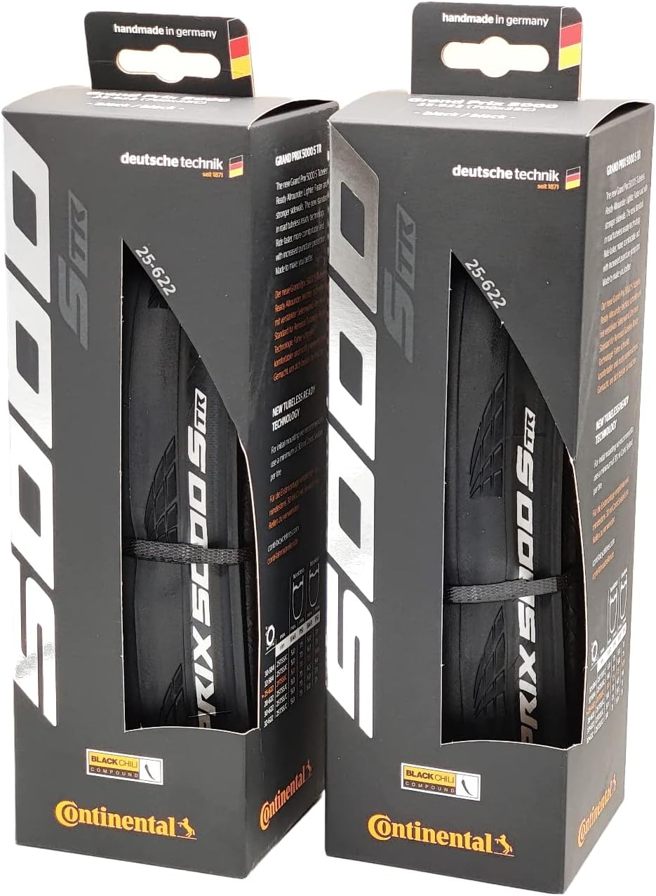 Continental Grand Prix 5000 S TR Tubeless Ready Tires - Pack of 2