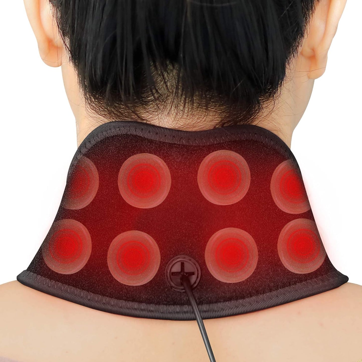 UTK Jade Infrared Neck & Body Heating Wrap - 8 Jade Stones, 3 Heat Levels, EMF Free