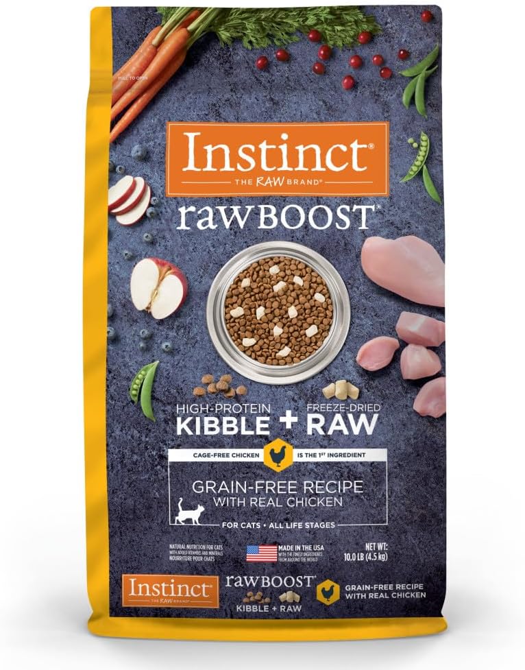 Instinct Raw Boost High Protein Grain Free Cat Food 10 lb Bag