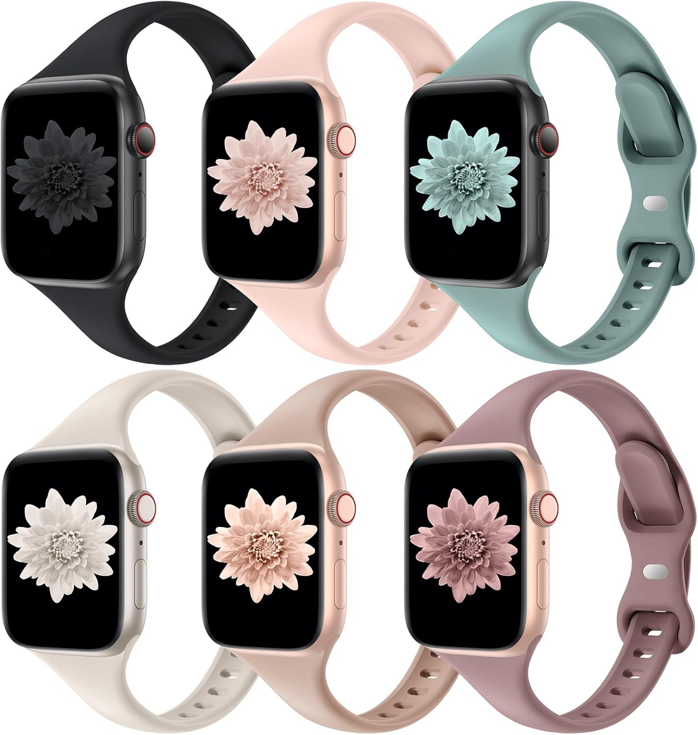 Ultra Slim Silicone Bands for Apple Watch - Distore