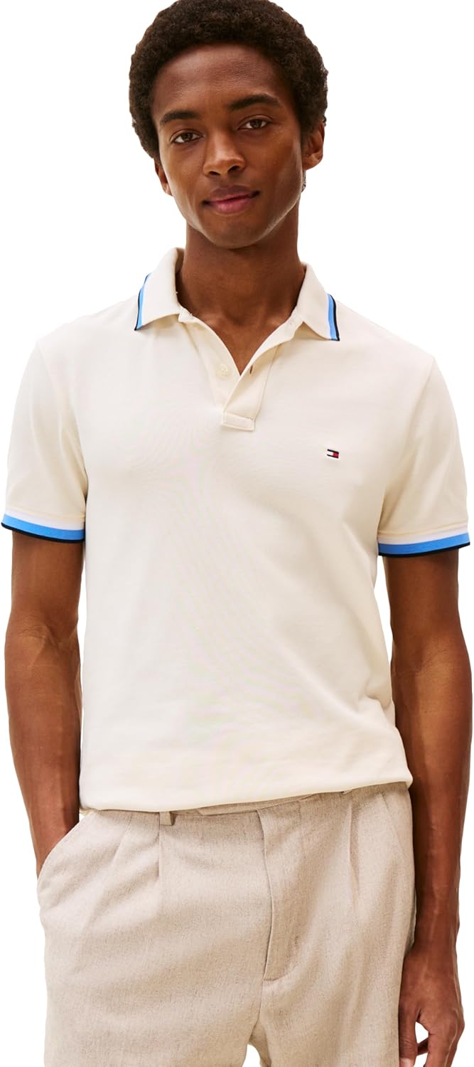 Tommy Hilfiger Men's Slim Fit Polo Shirts for Casual Style