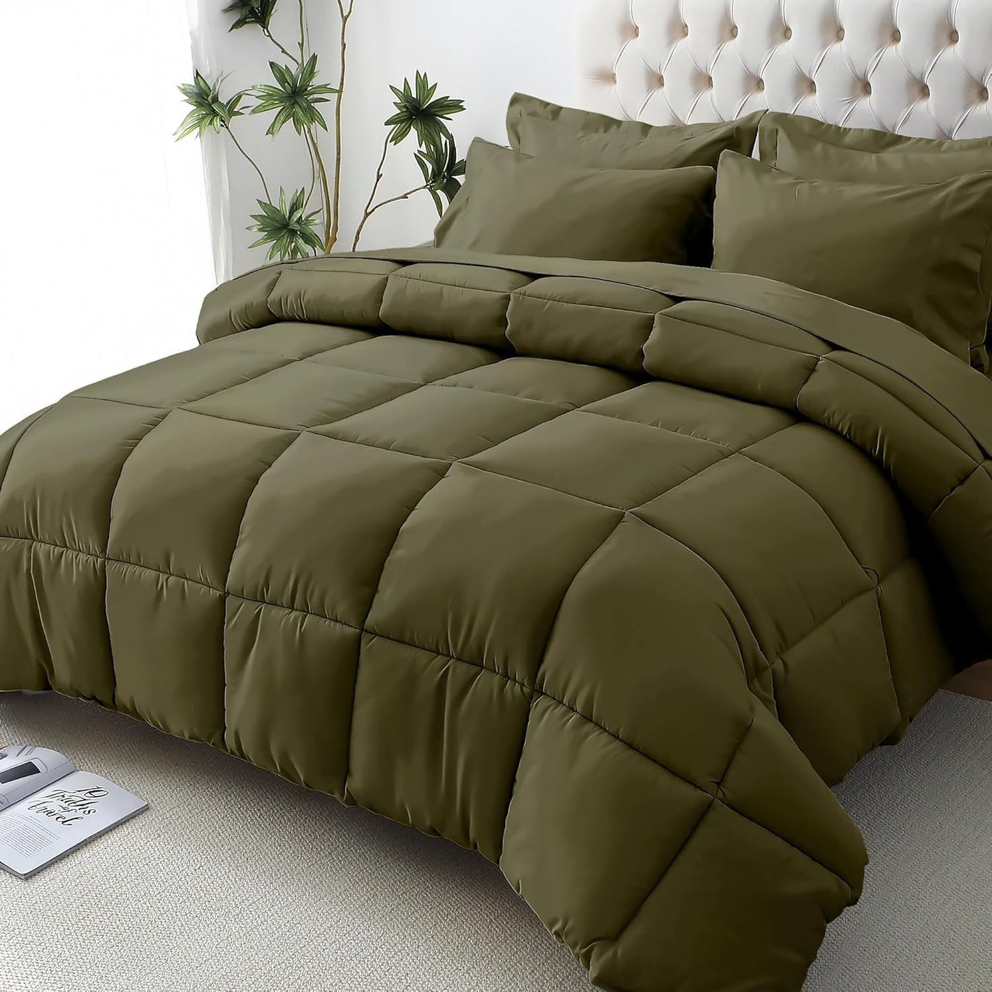 JOLLYVOGUE Queen Comforter Set - Ultra-Soft Bedding Set