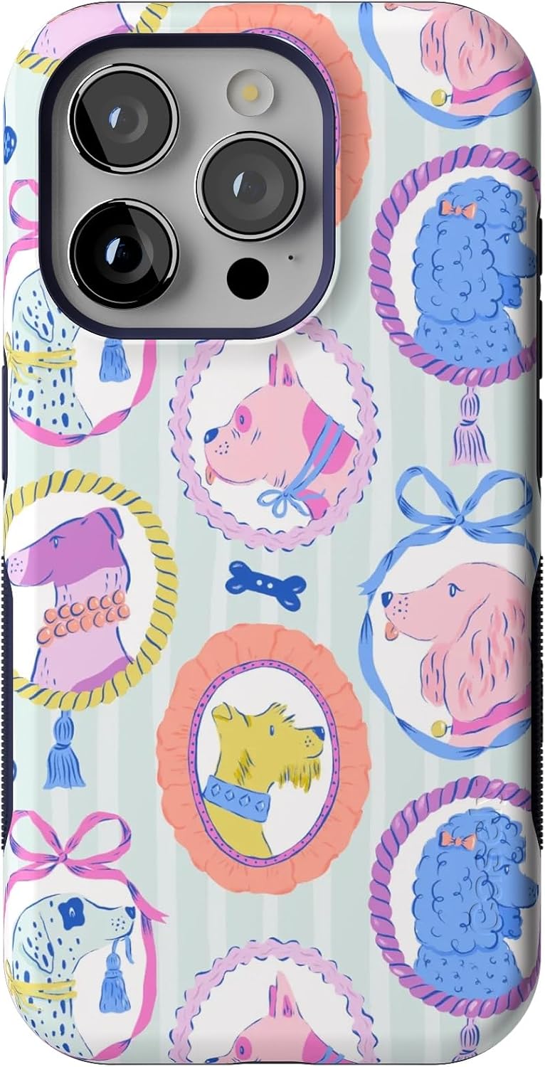 Bold Protective iPhone 15 Pro Case with French Dog Design