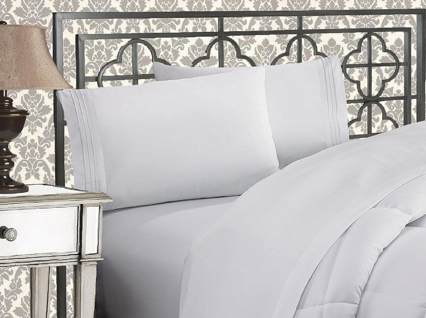 Elegant Comfort Luxurious 1500 Premium Microfiber Bed Sheet Set