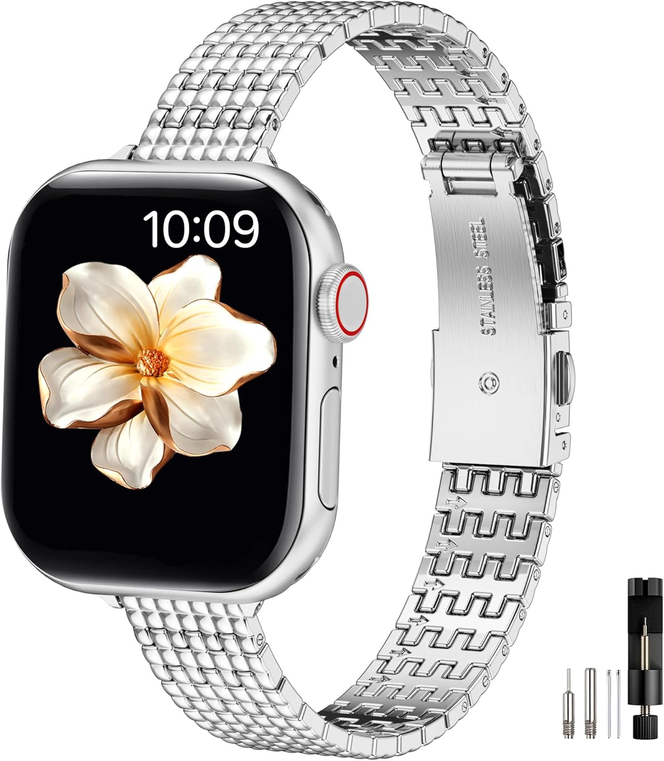 Stylish Stainless Steel Apple Watch Band by MioHHR