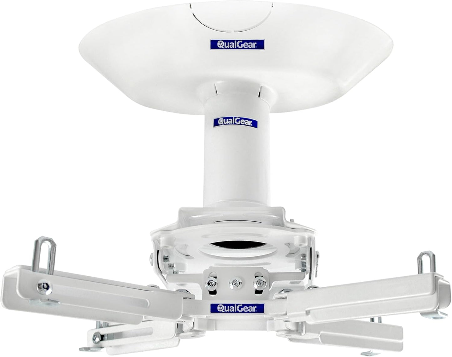 QualGear Pro-AV Single Joist Ceiling Adapter, White